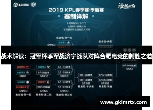 战术解读：冠军杯季军战济宁战队对阵合肥电竞的制胜之道